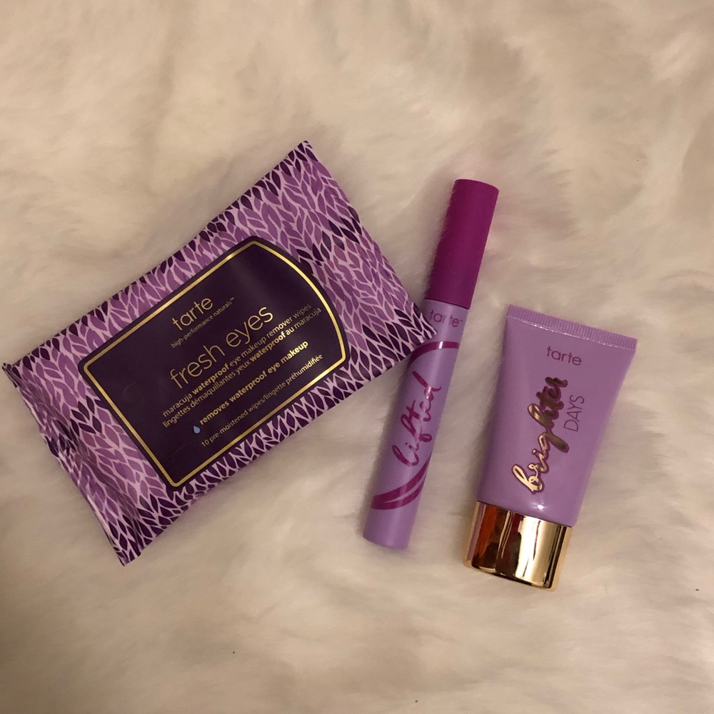 TARTE Bundle Wipes, Mascara and Moisturizer